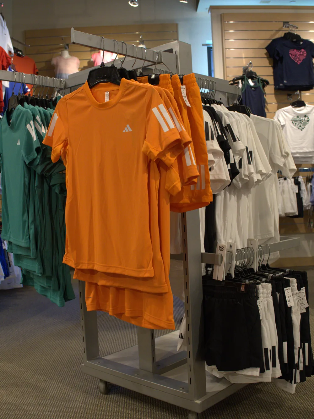 Junior tennis apparel for boys and girls at the Mequon shop.